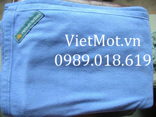 Chăn nỉ Vietnam Airlines màu xanh sáng